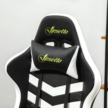 Load image into Gallery viewer, Ultimate Racing Gaming Chair with Lumbar Support &amp; Sleek Design - Black/White
