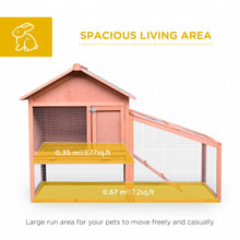 Load image into Gallery viewer, Deluxe 2-Tier Wooden Rabbit Hutch with Waterproof Roof &amp; Spacious Run
