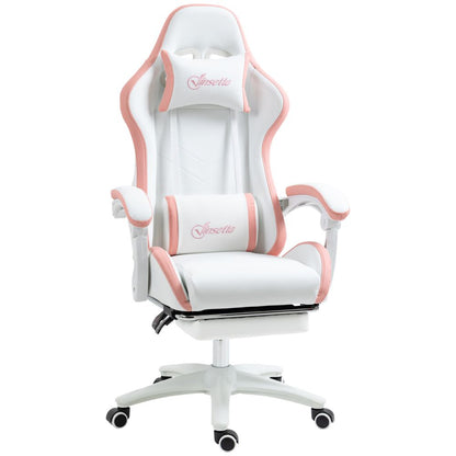 Vinsetto Pink Racing Gaming Chair: Recline, Relax, Game On!