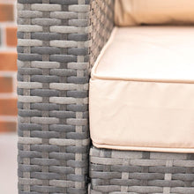Load image into Gallery viewer, Stylish 3-Piece Rattan Dining Sofa Set with Cushions for Outdoor Elegance
