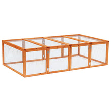 Load image into Gallery viewer, Safe &amp; Spacious Rabbit Hutch with Run: Outdoor Playtime Perfected!
