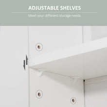 Load image into Gallery viewer, Elegant White Wall-Mounted Mirror Cabinet with Smart Storage &amp; Soft-Close Door
