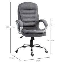 Load image into Gallery viewer, Office Chair Rock 360 Degree Swivel Adjustable Height Lumbar Support Vinsetto
