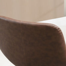 Load image into Gallery viewer, Retro Charm: HOMCOM Set of 2 Mid-Back Bar Stools with Wood Legs, Brown
