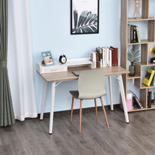 Load image into Gallery viewer, Built-In Storage Desk Workstation Steel w/ Adjustable Feet Drawer White
