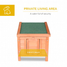 Load image into Gallery viewer, Cozy Wooden Rabbit Hutch: Secure Bunny &amp; Guinea Pig Haven for Small Pets!
