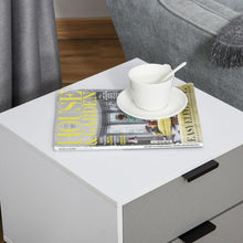 Load image into Gallery viewer, Stylish 2-Drawer Bedside Cabinet with Sturdy Metal Base - Modern Storage Solution
