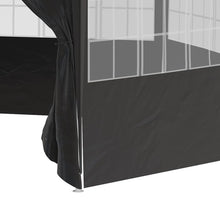 Load image into Gallery viewer, Outsunny 3.9m Hexagon Gazebo Canopy with 6 Removable Side Walls – Black
