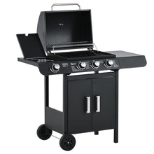 Load image into Gallery viewer, Ultimate Deluxe 3+1 Burner Gas BBQ Grill with Easy-Read Thermometer
