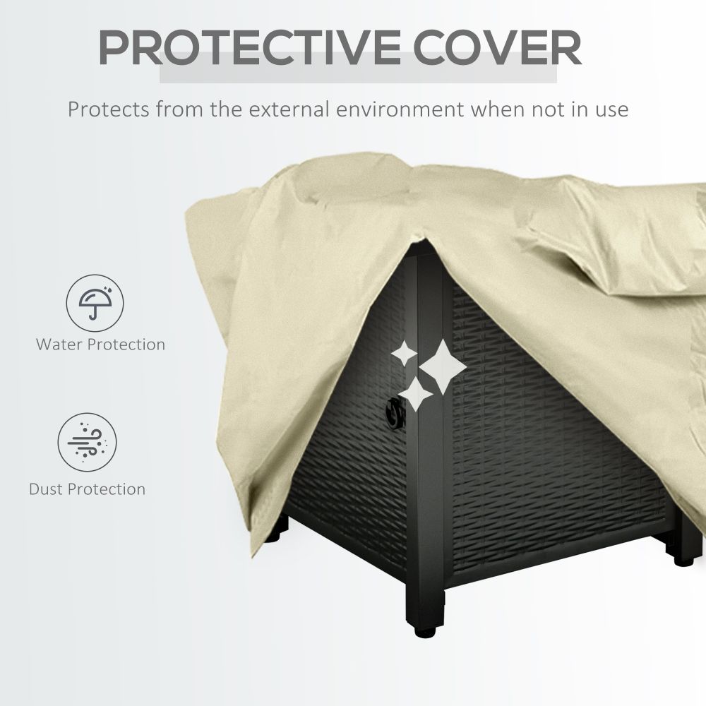 Stylish Square Propane Fire Pit Table with Rattan Design & Smokeless Flame