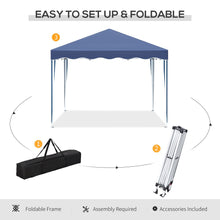 Load image into Gallery viewer, Outsunny 3x3m Pop Up Gazebo - Foldable Canopy Tent with Carry Bag &amp; Stability Gear
