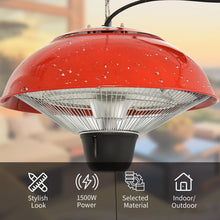 Load image into Gallery viewer, Patio Heater 1500W Electric Aluminium Ceiling Hanging Garden Light Lamp
