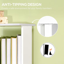 Load image into Gallery viewer, Modern 5-Tier Light Grey Bookshelf - Stylish Storage for Home &amp; Office
