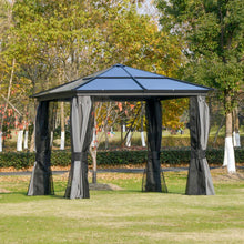 Load image into Gallery viewer, Premium 3x3m Hardtop Aluminium Gazebo with Curtains &amp; Bug Netting
