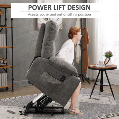 HOMCOM Electric Recliner Chair: Heavy Duty Lift Chair for Ultimate Comfort