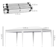 Load image into Gallery viewer, Ultimate Pop-Up Gazebo: Double Roof, 6x3m Portable Canopy Tent with Carry Bag
