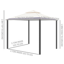 Load image into Gallery viewer, Elegant 10&#39; x 10&#39; Outdoor Gazebo with 2-Tier Roof &amp; Mesh Sidewalls
