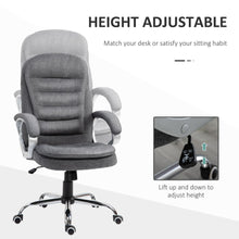 Load image into Gallery viewer, Office Chair Rock 360 Degree Swivel Adjustable Height Lumbar Support Vinsetto
