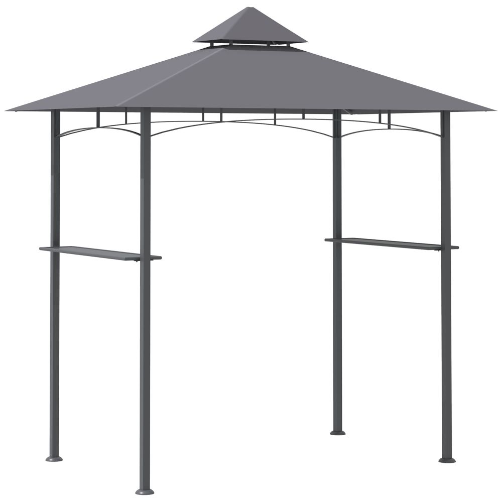 8ft Double-Tier BBQ Gazebo Canopy: Your Ultimate Outdoor Cooking Oasis