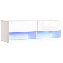 Load image into Gallery viewer, Modern Wall-Mount TV Stand with LED Lights &amp; Smart Cable Management
