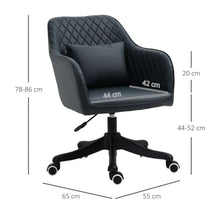Load image into Gallery viewer, Vinsetto Electric Massage Office Chair with Lumbar Support &amp; Wheels
