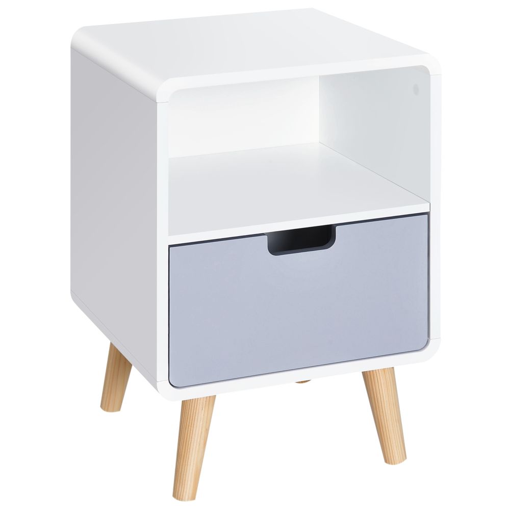 Scandinavian Nordic Nightstand with Drawer - Stylish & Sturdy Home Essential
