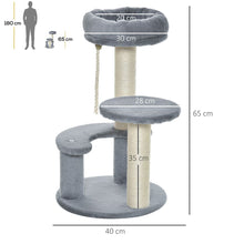 Load image into Gallery viewer, Deluxe Cat Tree: 2-Perch Play Center with Sisal Rope for Ultimate Feline Fun!
