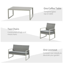 Load image into Gallery viewer, Stylish 4-Piece PE Rattan Wicker Sofa Set with Cushions - Perfect for Outdoors!
