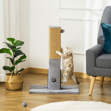 Load image into Gallery viewer, Ultimate Cat Scratching Post &amp; Activity Centre - 79cm Grey Climber with Toys
