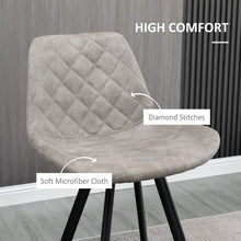 Load image into Gallery viewer, HOMCOM Vintage Microfiber Bar Stool Set - Retro Comfort &amp; Style Duo
