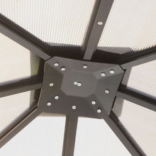 Load image into Gallery viewer, Stylish 3x4m Aluminium Gazebo with Hardtop Roof &amp; Mesh Curtains - Grey
