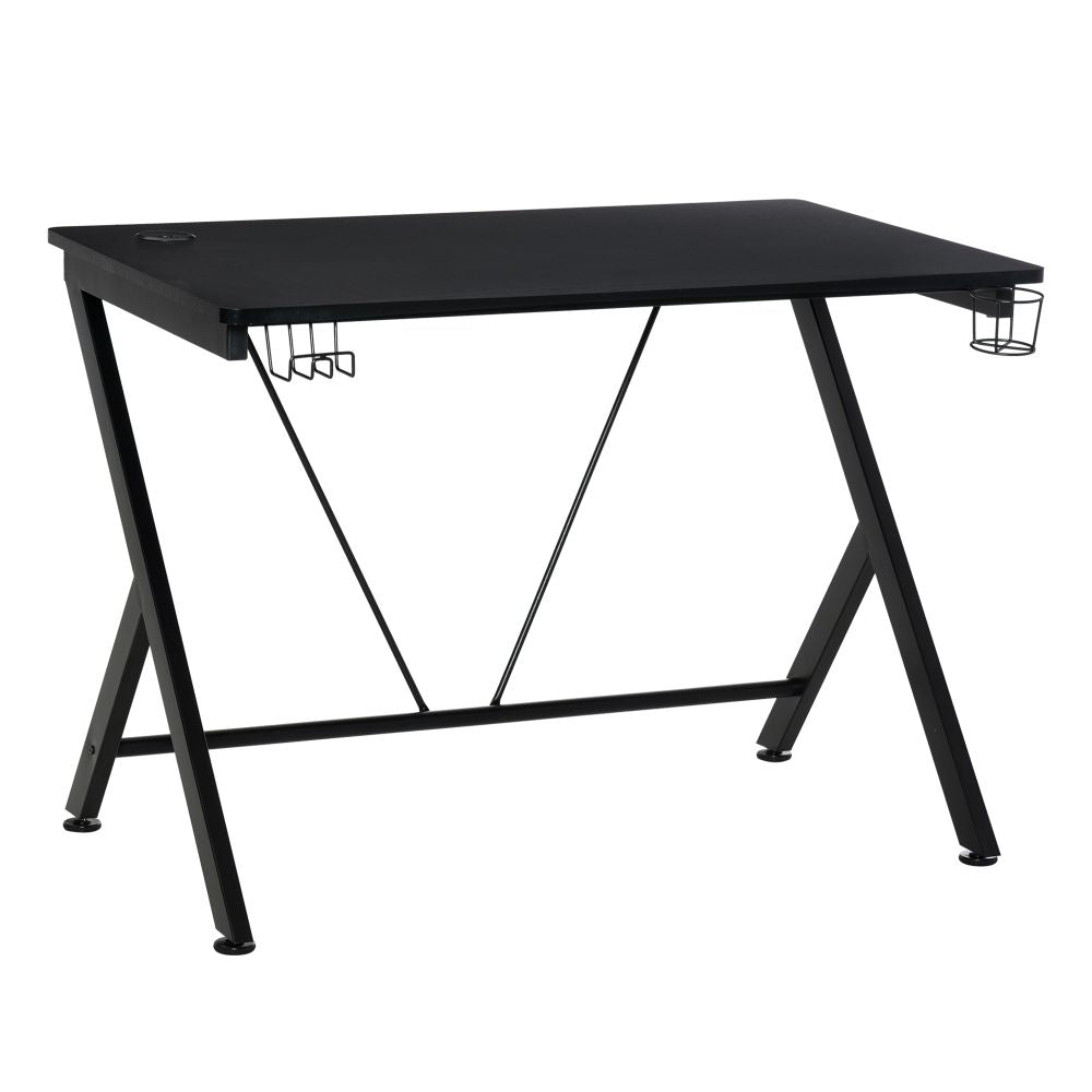 Ultimate Gaming Desk: Stylish Metal Frame & Organized Space for Gamers