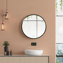 Load image into Gallery viewer, Modern Wall-mounted Vanity Mirror for Bedroom Bathroom Washroom, Black, 40x40cm
