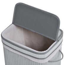 Load image into Gallery viewer, 70L Eco-Friendly Bamboo Laundry Basket with Flip Lid - Stylish &amp; Functional
