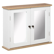 Load image into Gallery viewer, Space-Saving Wall-Mounted Double Door Mirror Cabinet for Stylish Storage
