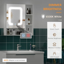 Load image into Gallery viewer, Illuminated LED Bathroom Mirror Cabinet with Touch Control &amp; Ample Storage
