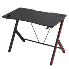 Load image into Gallery viewer, Gaming Computer Desk Writing Table Curved Front w/ Headphone Hook
