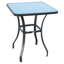 Load image into Gallery viewer, Elegant Square Glass Bistro Table for Indoor/Outdoor Dining - 68.5x84 cm
