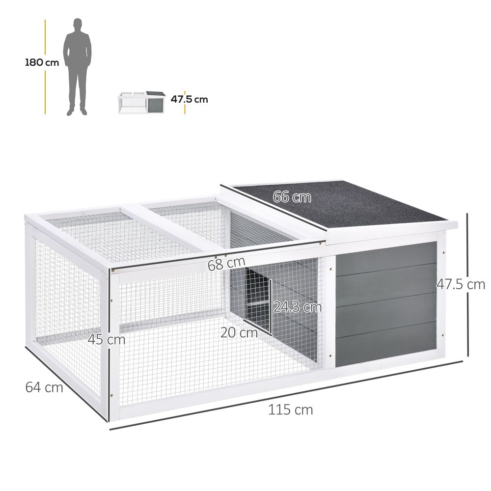 Ultimate Outdoor Rabbit Hutch & Small Animal Cage with Weatherproof Cover