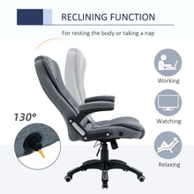 Load image into Gallery viewer, Luxurious High Back Office Chair with Swivel Wheels - Dark Grey Comfort
