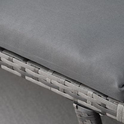 Convertible Rattan Daybed Sofa with Cushions - Perfect for Outdoor Relaxation