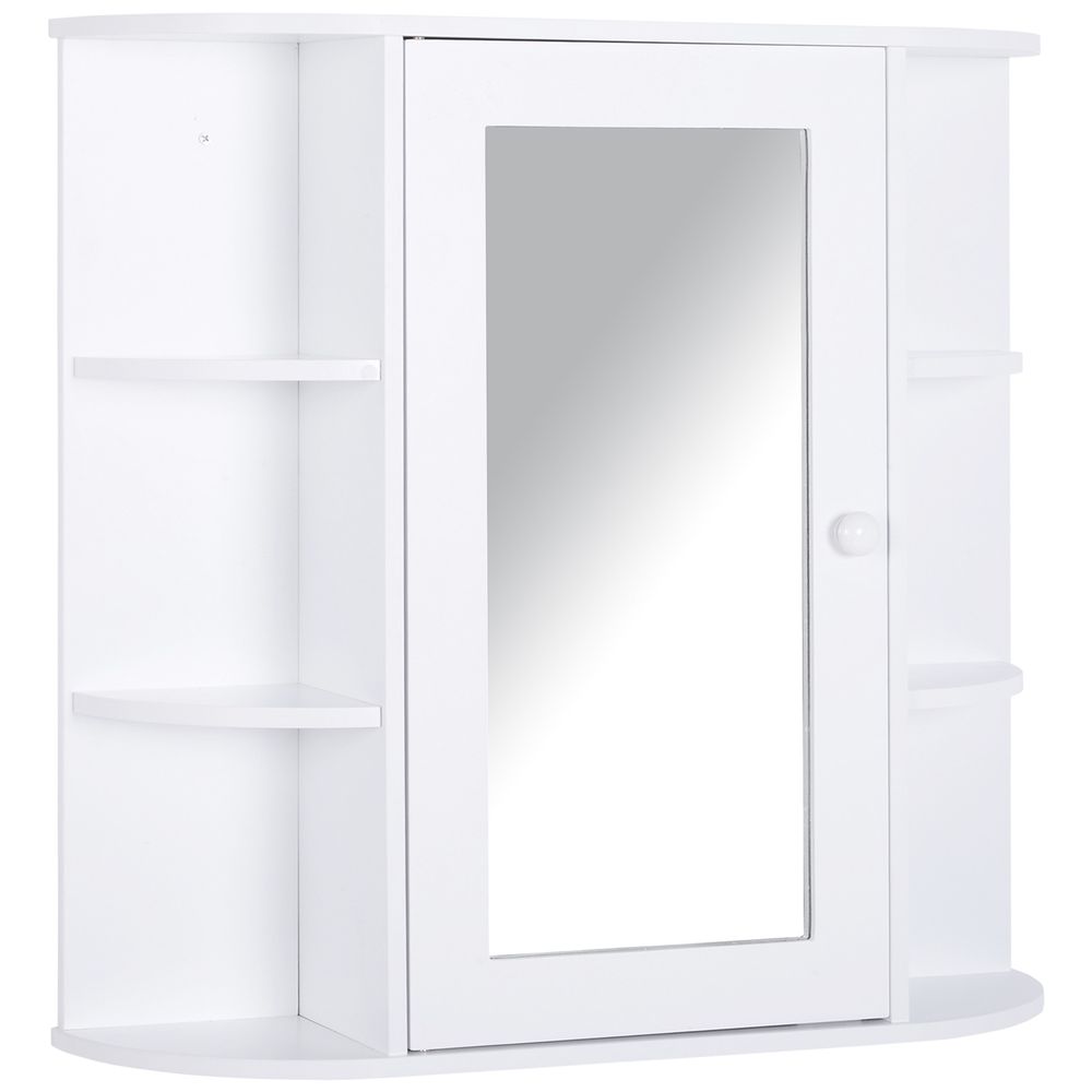 Stylish Wall-Mounted Bathroom Cabinet with Mirror & Adjustable Storage