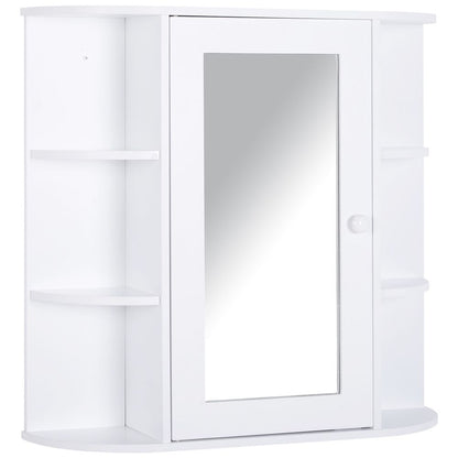 Stylish Wall-Mounted Bathroom Cabinet with Mirror & Adjustable Storage
