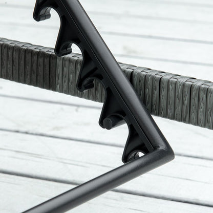 Luxury Grey Rattan Outdoor Sun Lounger Recliner - Stylish & Versatile Comfort