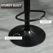 Load image into Gallery viewer, Retro Microfibre Tub Bar Stools - Set of 2 with Adjustable Metal Frames
