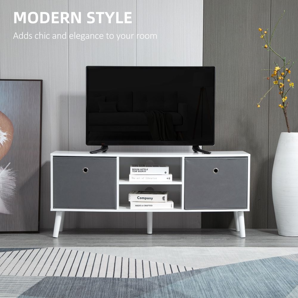 HOMCOM Versatile Modern TV Stand with Storage - Stylish & Functional
