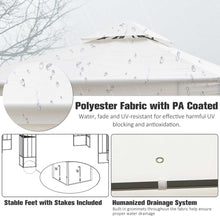 Load image into Gallery viewer, Elegant Cream 3m x 3m Vented Roof Metal Frame Garden Gazebo for Stylish Outdoor Living
