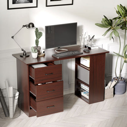 HOMCOM Modern Storage Desk: Stylish Writing & Study Table for Home Office