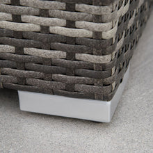 Load image into Gallery viewer, Stylish 6PC Grey Rattan Corner Sofa Set with Cushions &amp; Storage Tables
