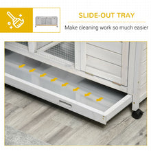 Load image into Gallery viewer, Wooden Rabbit Hutch Mobile Separable Guinea Pig Cage w/ Wheels, Slide-Out Tray
